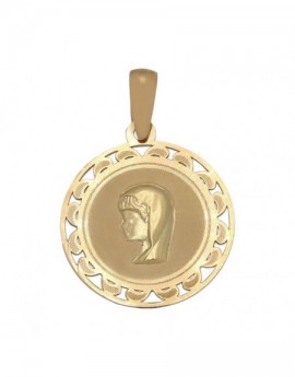Medalla oro 18kl virgen...